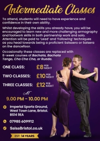 Eight Week Bachata-Tango Course